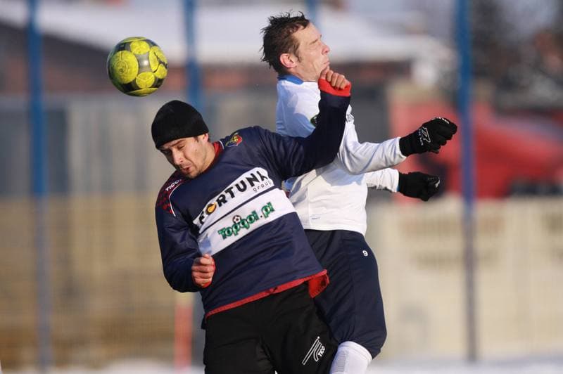 Football. Sparing. Gornik Zabrze - Odra Wodzislaw. 23.01.2010