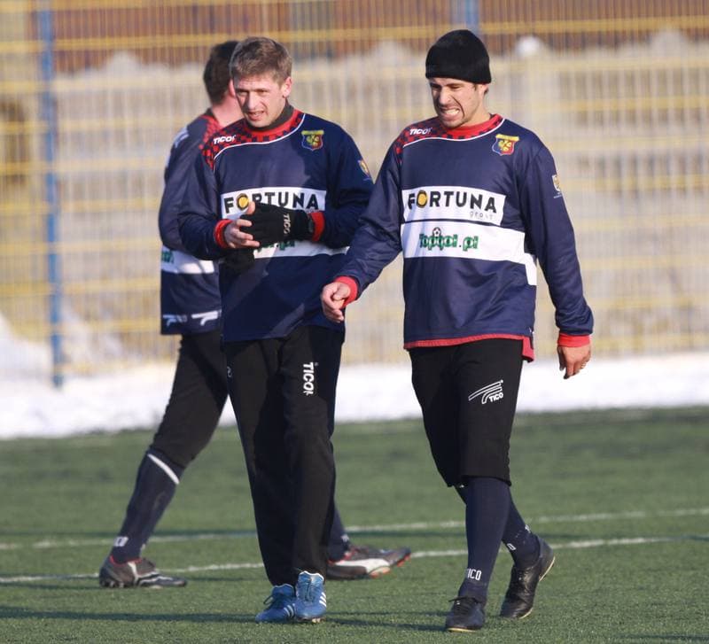 Football. Sparing. Gornik Zabrze - Odra Wodzislaw. 23.01.2010