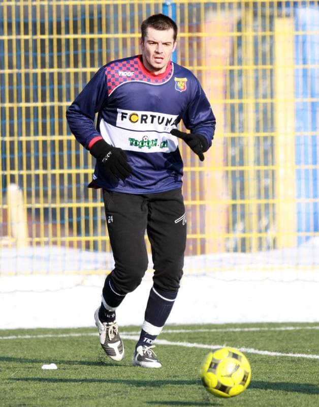 Football. Sparing. Gornik Zabrze - Odra Wodzislaw. 23.01.2010