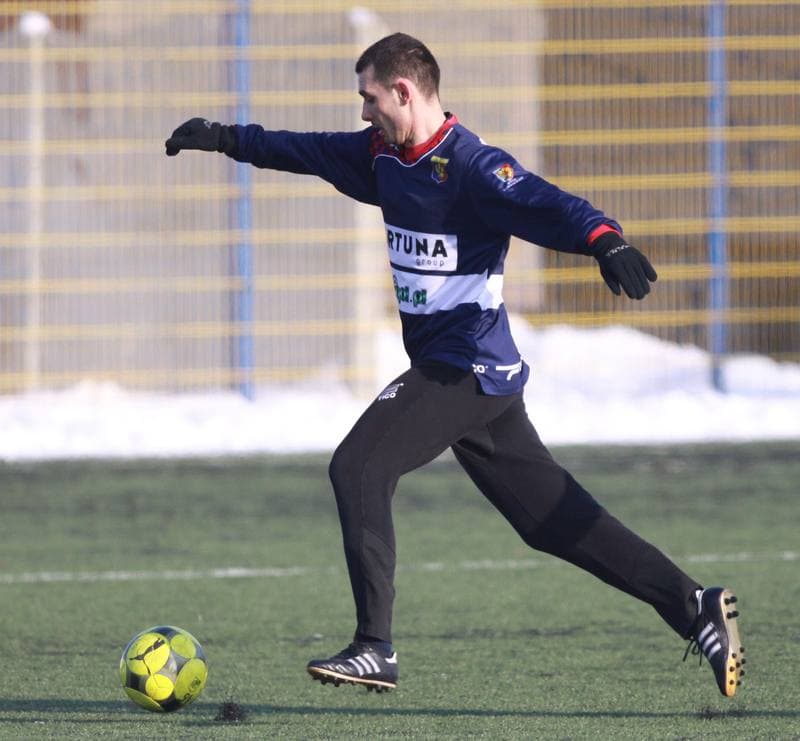 Football. Sparing. Gornik Zabrze - Odra Wodzislaw. 23.01.2010