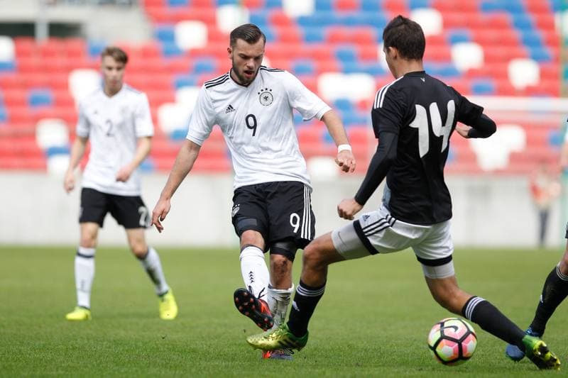 Football. European Under-19 Championship. Germany - Belarus. 04.10.2017