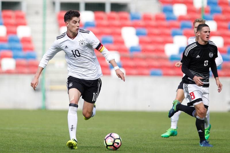 Football. European Under-19 Championship. Germany - Belarus. 04.10.2017