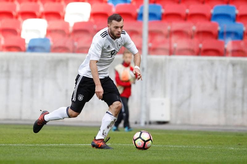 Football. European Under-19 Championship. Germany - Belarus. 04.10.2017