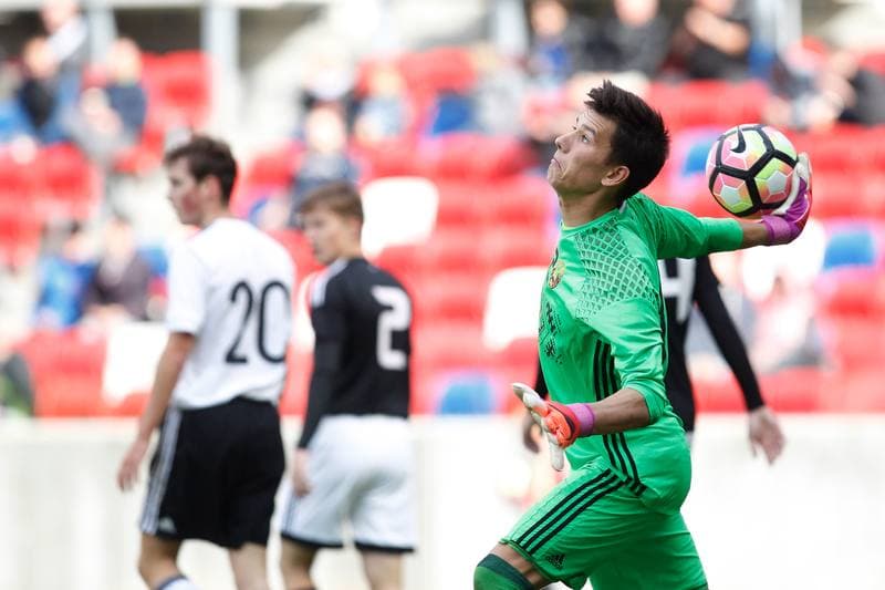 Football. European Under-19 Championship. Germany - Belarus. 04.10.2017
