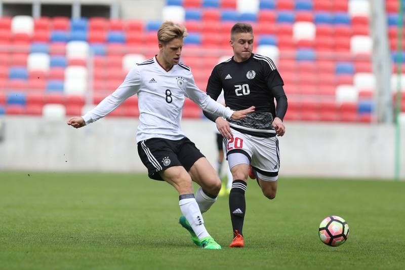 Football. European Under-19 Championship. Germany - Belarus. 04.10.2017