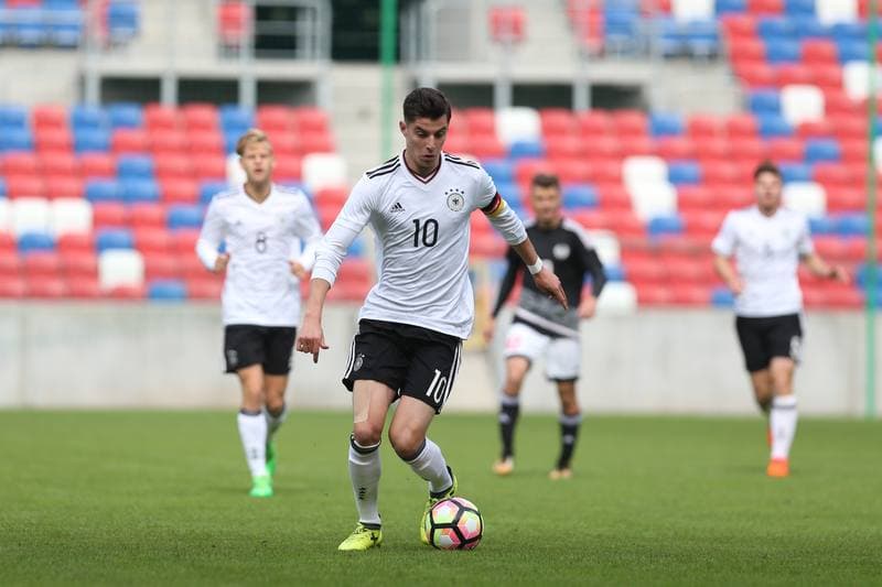 Football. European Under-19 Championship. Germany - Belarus. 04.10.2017