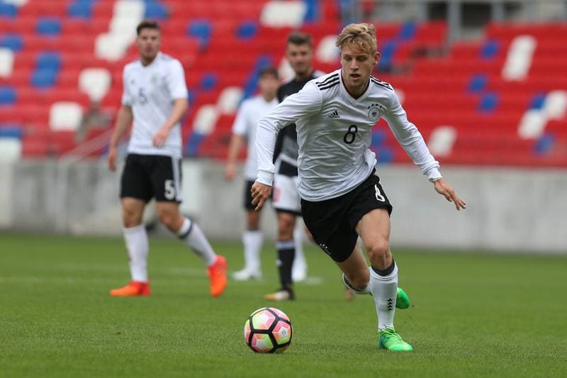 Football. European Under-19 Championship. Germany - Belarus. 04.10.2017