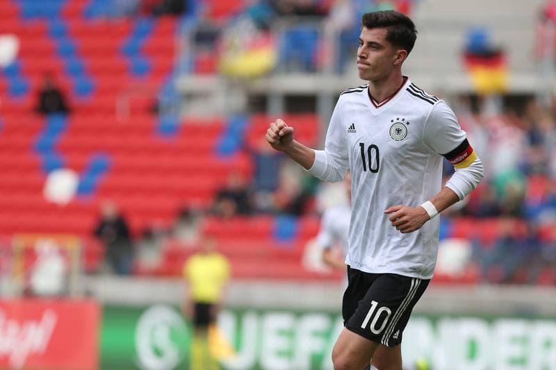 Football. European Under-19 Championship. Germany - Belarus. 04.10.2017