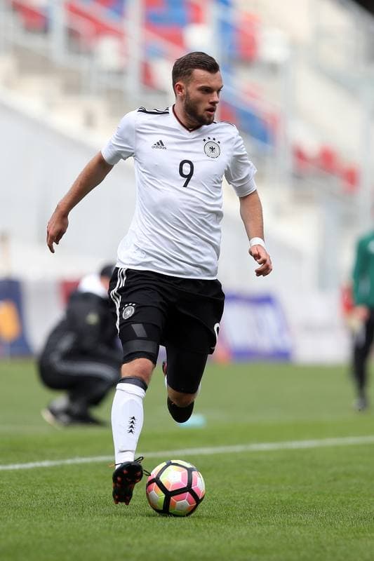 Football. European Under-19 Championship. Germany - Belarus. 04.10.2017