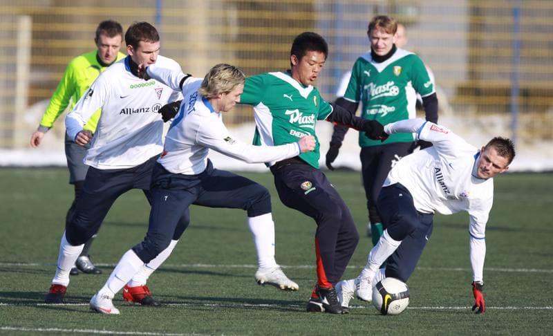 Football. Sparing. Gornik Zabrze - Slask Wroclaw. 05.02.2010