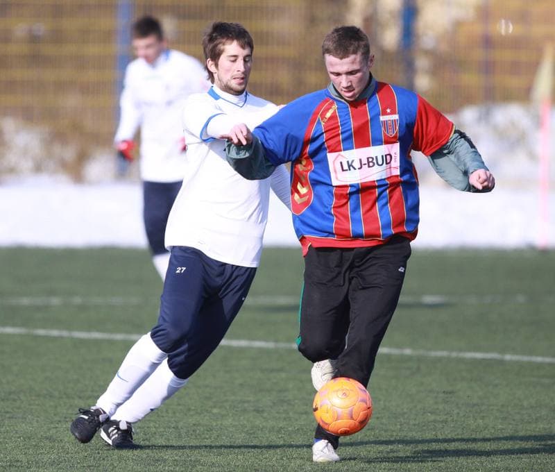Football. Sparing. Gornik Zabrze - Polonia Bytom ME. 05.02.2010