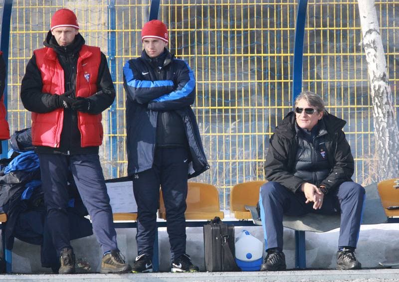 Football. Sparing. Gornik Zabrze - Polonia Bytom ME. 05.02.2010