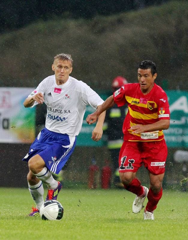 Football. T-Mobile Ekstraklasa. Podbeskidzie Bielsko-Biala - Jagiellonia Bialystok. 01.08.2011