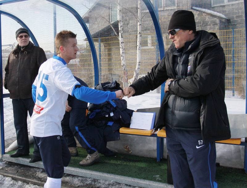 Football. Sparing. Gornik Zabrze - Polonia Bytom ME. 05.02.2010