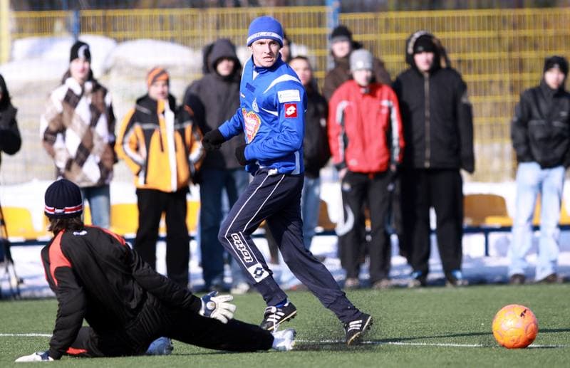 Football. Sparing. Ruch Chorzow - Podbeskidzie Bielsko-Biala. 06.02.2010