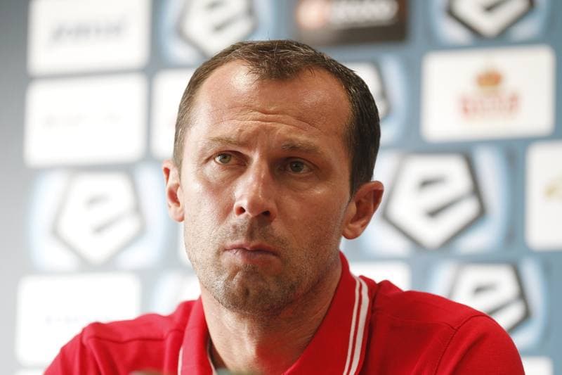 Football. Piast Gliwice. Press Conference. 10.02.2017