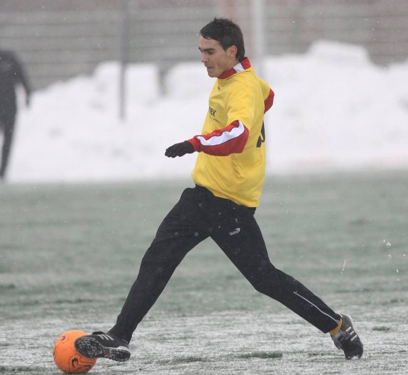 Football. Sparing. Ruch Radzionkow - LKS Nieciecza. 13.02.2010