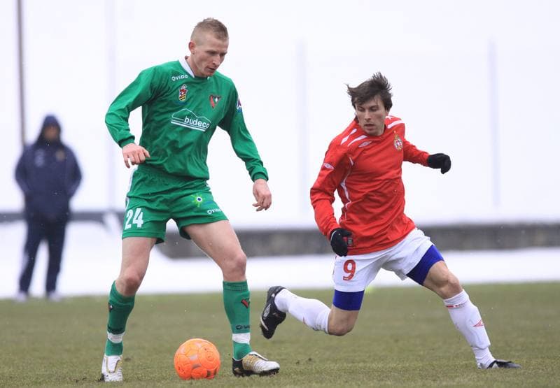 Football. Sparing. Zaglebie Sosnowiec - Wisla Krakow. 19.02.2010