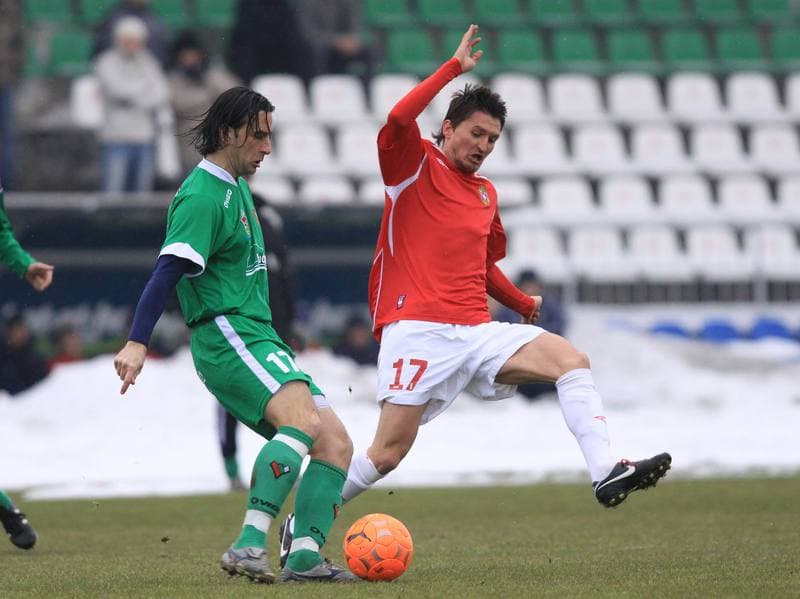 Football. Sparing. Zaglebie Sosnowiec - Wisla Krakow. 19.02.2010