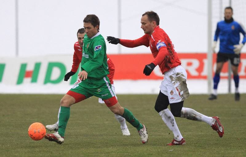 Football. Sparing. Zaglebie Sosnowiec - Wisla Krakow. 19.02.2010