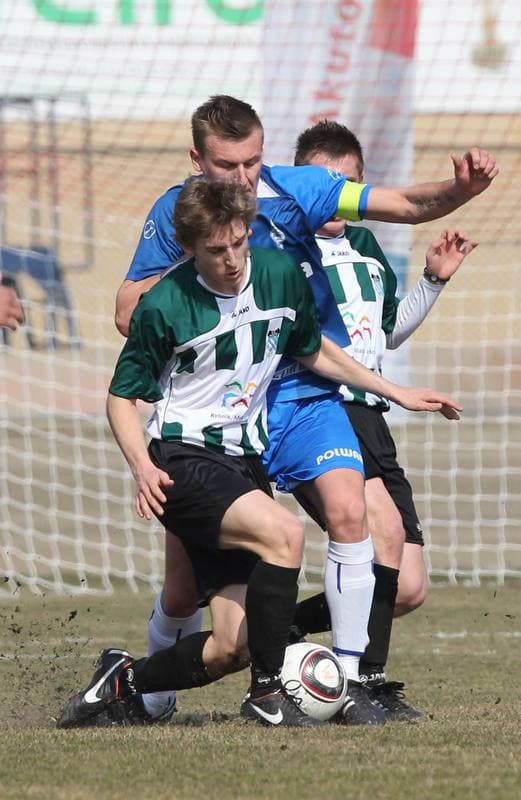 Football. II liga. ROW Rybnik - Baltyk Gdynia. 18.03.2012