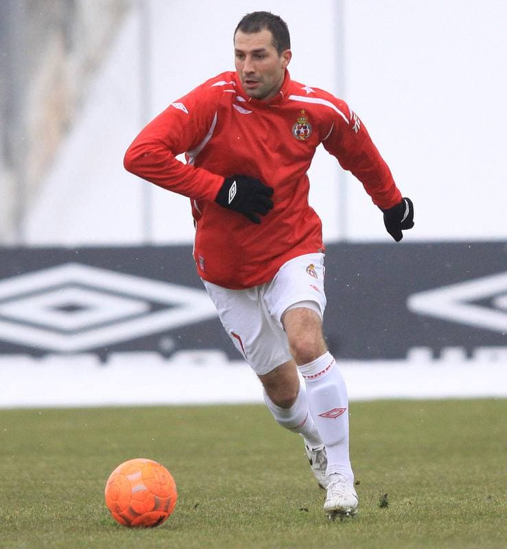 Football. Sparing. Zaglebie Sosnowiec - Wisla Krakow. 19.02.2010