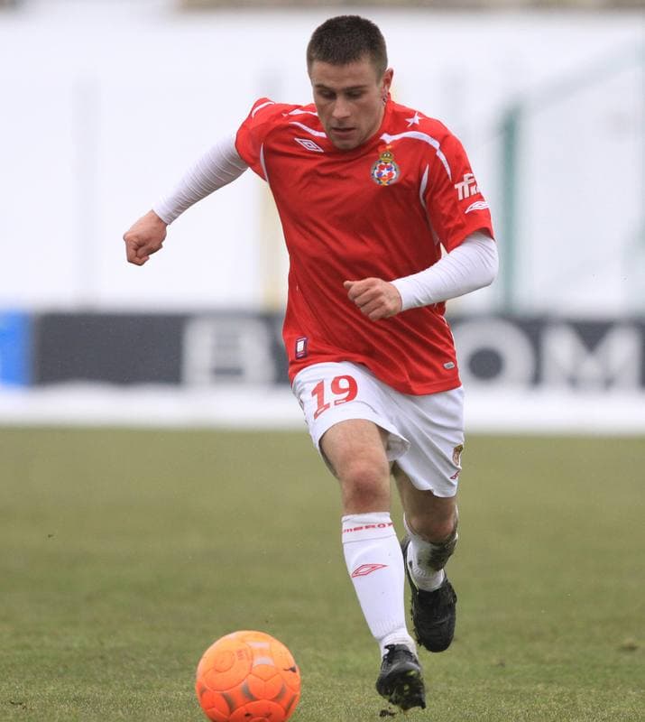Football. Sparing. Zaglebie Sosnowiec - Wisla Krakow. 19.02.2010