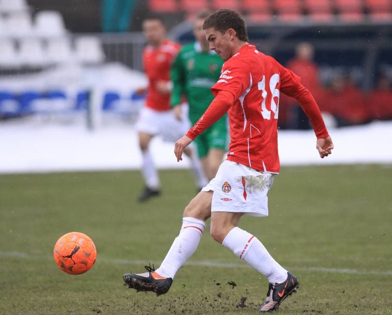 Football. Sparing. Zaglebie Sosnowiec - Wisla Krakow. 19.02.2010