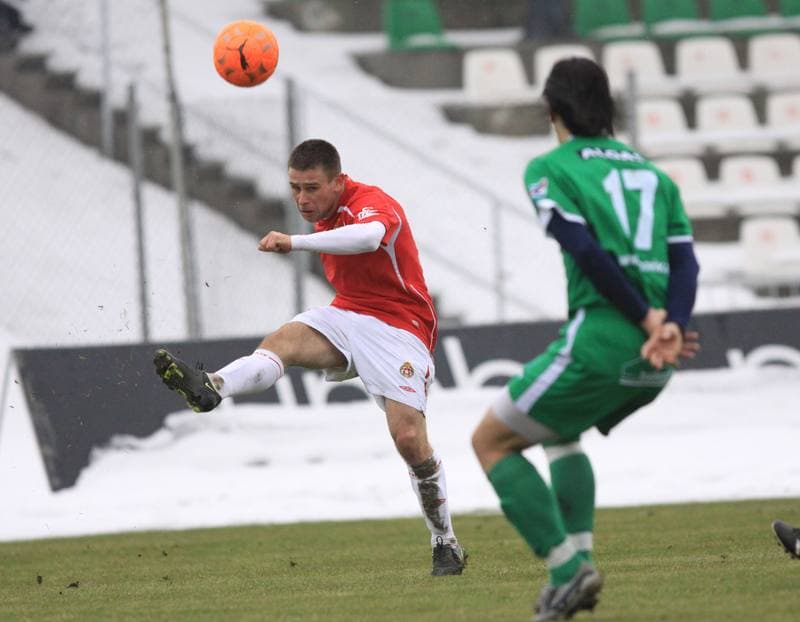 Football. Sparing. Zaglebie Sosnowiec - Wisla Krakow. 19.02.2010