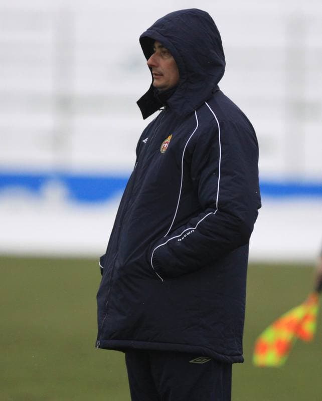 Football. Sparing. Zaglebie Sosnowiec - Wisla Krakow. 19.02.2010