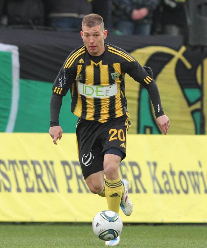 Football. I liga. GKS Katowice - Dolcan Zabki. 31.03.2012