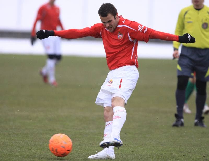 Football. Sparing. Zaglebie Sosnowiec - Wisla Krakow. 19.02.2010