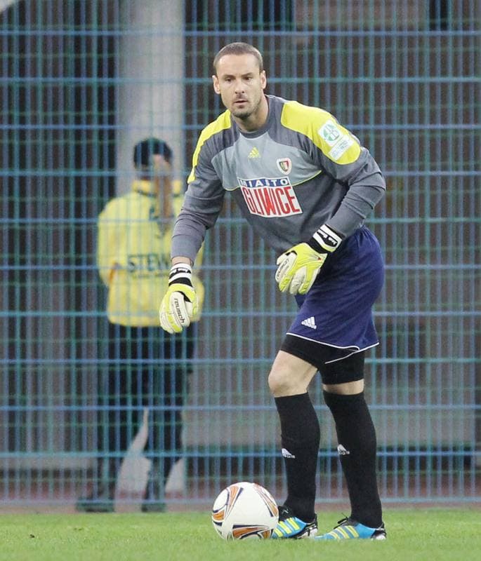 Football. I liga. Piast Gliwice - Olimpia Grudziadz. 22.04.2012