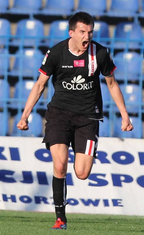 Football. T-Mobile Ekstraklasa. Ruch Chorzow - LKS Lodz. 28.04.2012