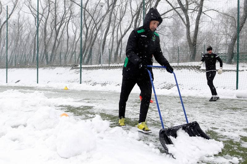 Football. GKS Katowice. Training. 14.01.2019