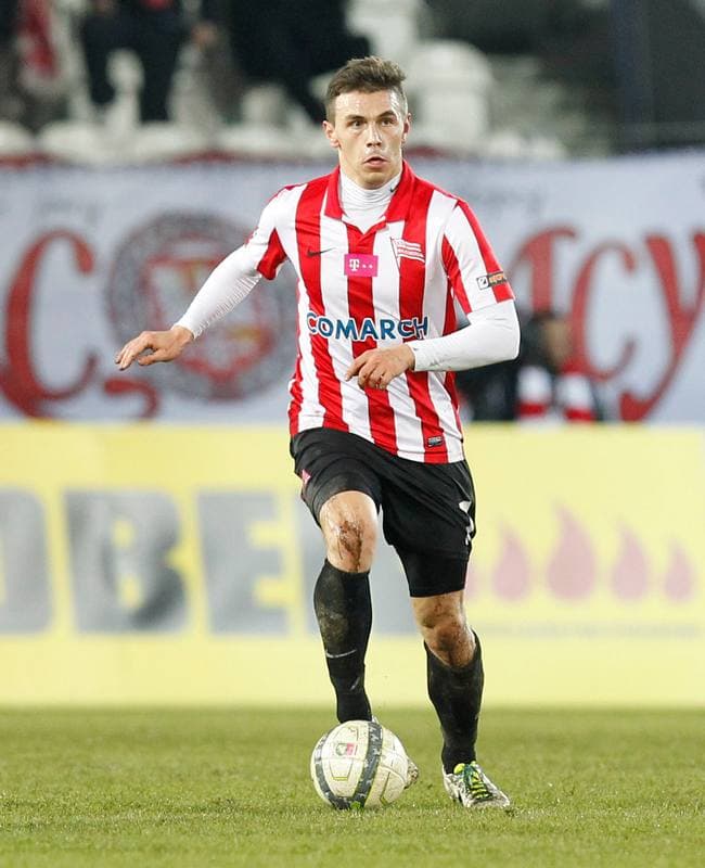 Football. T-Mobile Ekstraklasa. Cracovia Krakow - Zaglebie Lubin. 09.12.2013