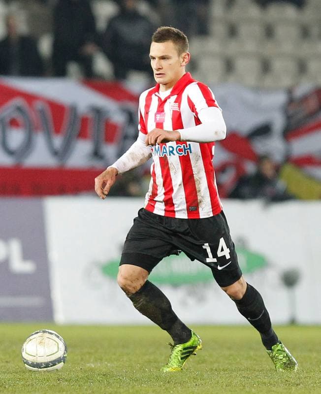 Football. T-Mobile Ekstraklasa. Cracovia Krakow - Zaglebie Lubin. 09.12.2013