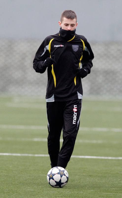 Football. GKS Katowice. Training. 06.02.2014