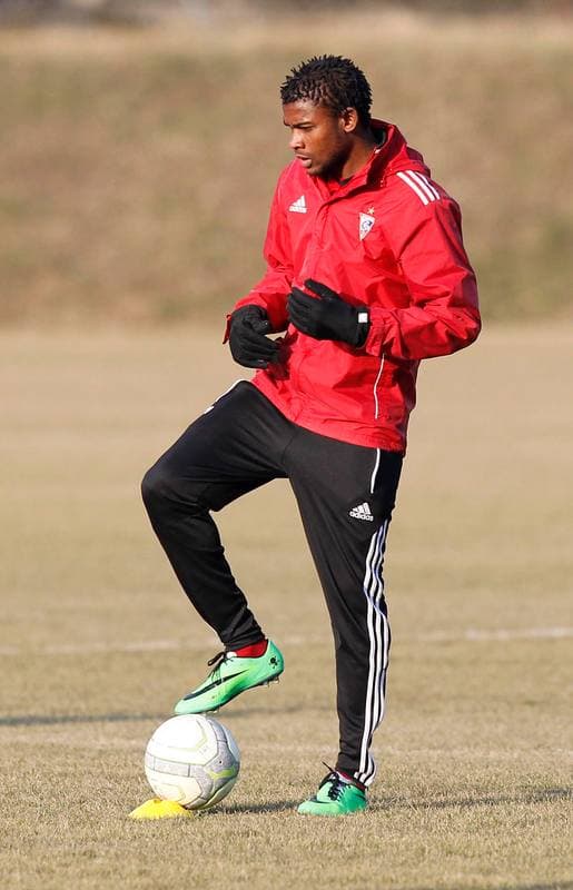 Football. Gornik Zabrze. Training. 25.02.2014