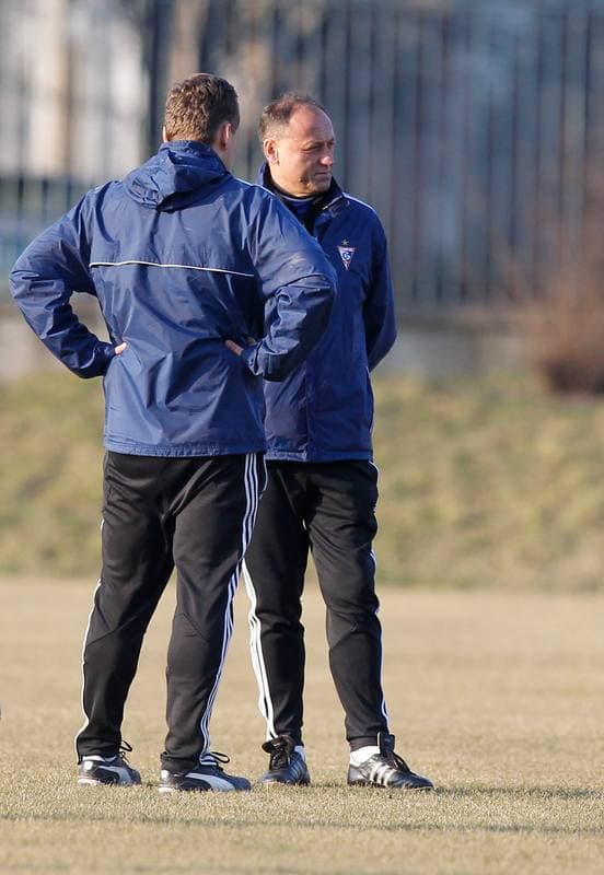Football. Gornik Zabrze. Training. 25.02.2014