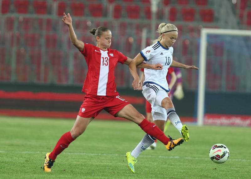 Football. Women's European Championship Qualifiers. Poland - Denmark. 07.04.2016