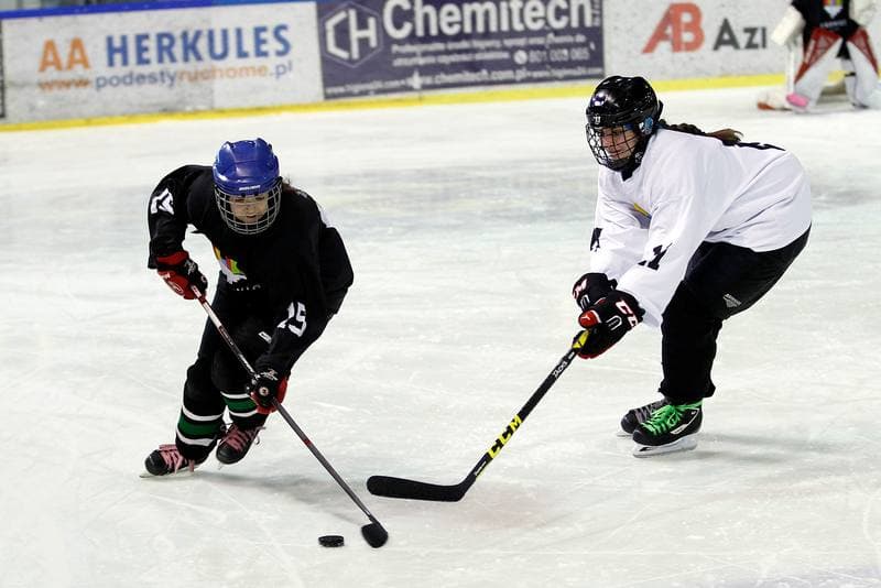 Ice Hockey. Girls Global Game. Team White - Team Black. 18.02.2017