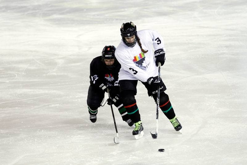 Ice Hockey. Girls Global Game. Team White - Team Black. 18.02.2017