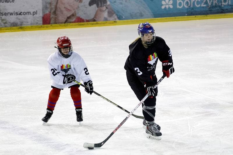 Ice Hockey. Girls Global Game. Team White - Team Black. 18.02.2017