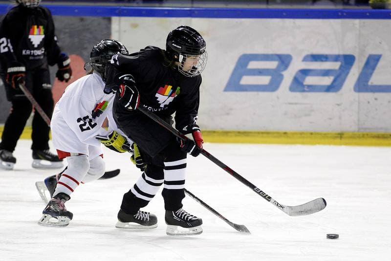 Ice Hockey. Girls Global Game. Team White - Team Black. 18.02.2017