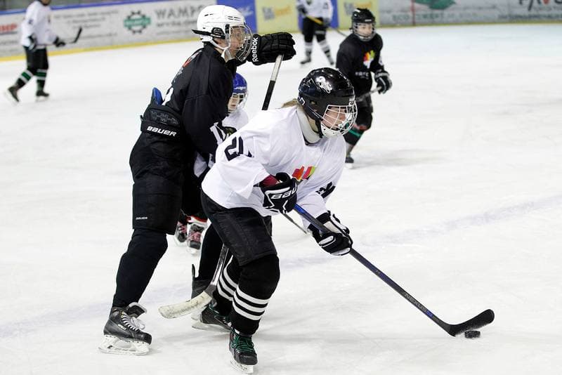 Ice Hockey. Girls Global Game. Team White - Team Black. 18.02.2017