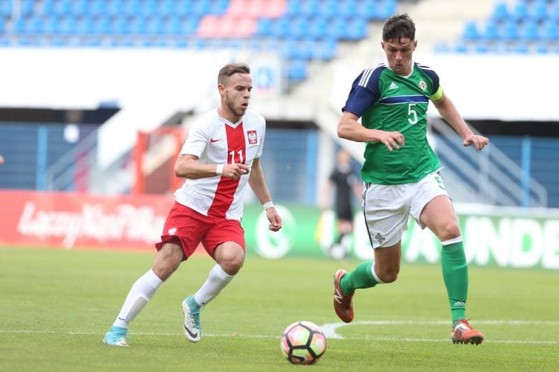 Football. UEFA U19 Championship Qualifiers. Northern Ireland - Poland. 04.10.2017