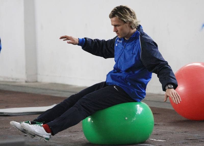 Football. Gornik Zabrze. Training. 23.02.2010