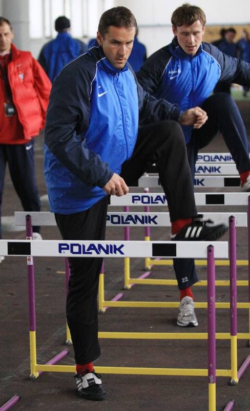 Football. Gornik Zabrze. Training. 23.02.2010