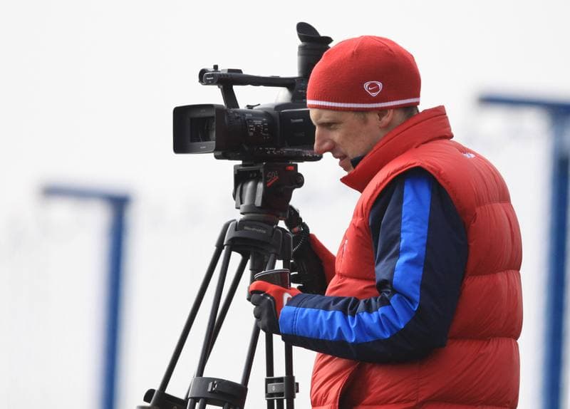 Football. Gornik Zabrze. Press Conference. 27.02.2010